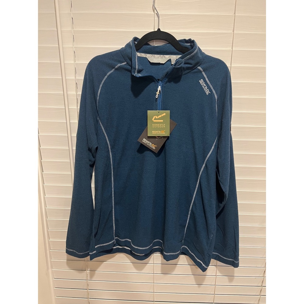 Regatta Great Outdoors Quarter Zip‎ Pullover Top Women's XXL Blue
